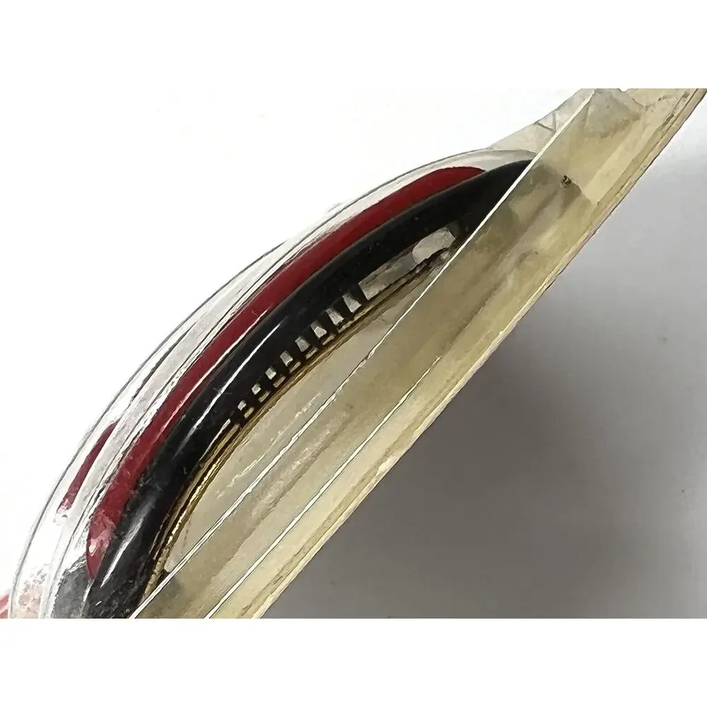Vintage Goody Barrettes 2.5” Metal Clasp #735 BLACK RED 1982 NIP (2)